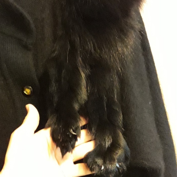 Unique Black Fox Jacket Size M - Picture 3 of 8